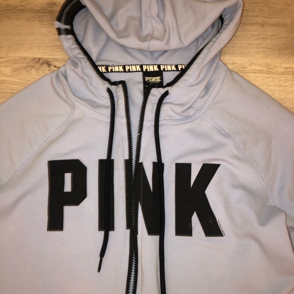 VS PINK periwinkle zip up